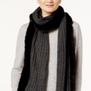 Dkny Accessories - NWT DKNY Faux Fur & Knit Scarf Dkny Accessories - NWT DKNY Faux Fur & Knit Scarf